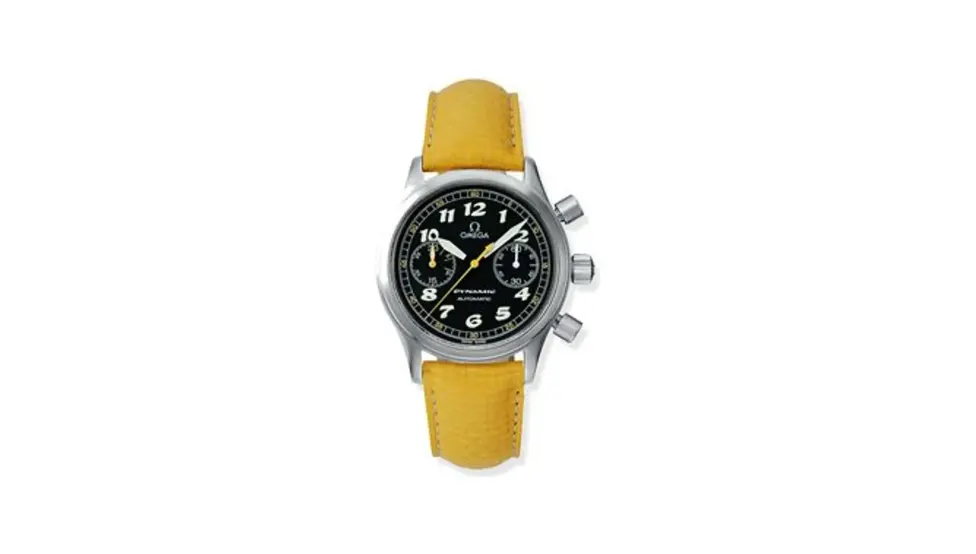 Omega Dynamic III Chronograph Stainless Steel / Black / Yellow Coramide