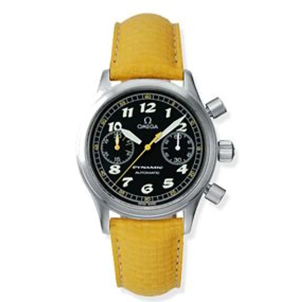 Omega Dynamic III Chronograph Stainless Steel / Black / Yellow Coramide