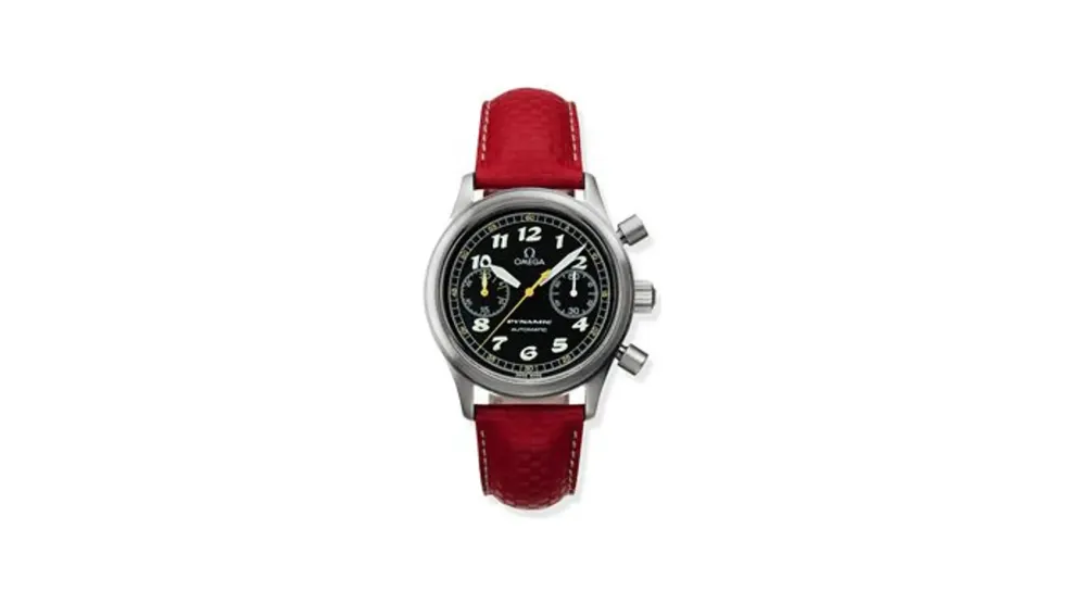 Omega Dynamic III Chronograph Stainless Steel / Black / Red Coramide