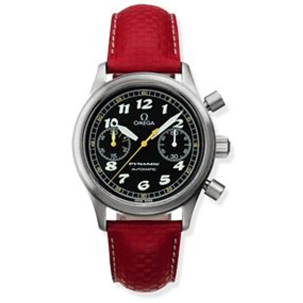 Omega Dynamic III Chronograph Stainless Steel / Black / Red Coramide