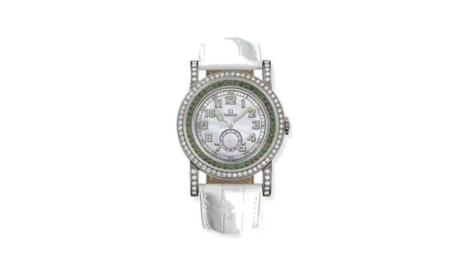 Omega Museum Collection N° 1 "Pilots 1938" Aquarella Tsavorite