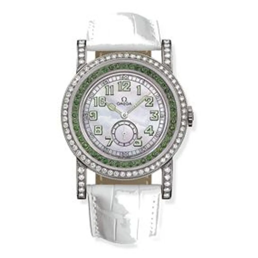Omega Museum Collection N° 1 "Pilots 1938" Aquarella Tsavorite