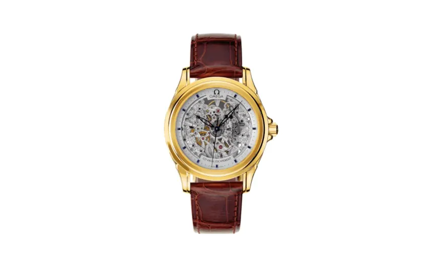 Omega De Ville Co-Axial 37.5 Yellow Gold / Skeleton