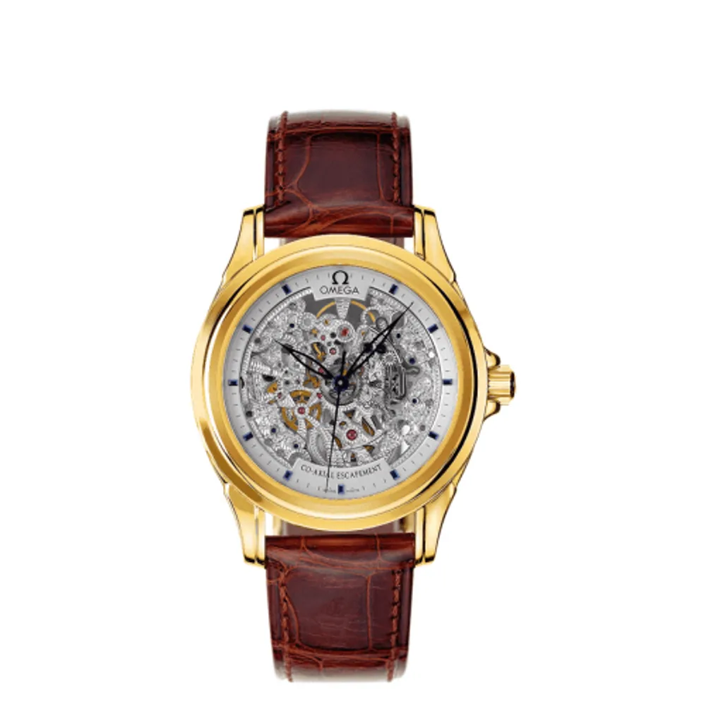 Omega De Ville Co-Axial 37.5 Yellow Gold / Skeleton