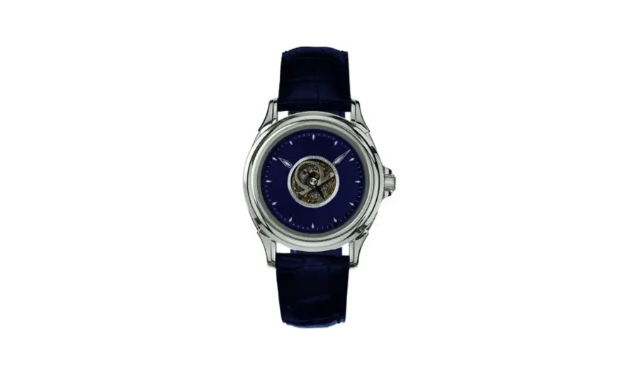 Omega De Ville Tourbillon White Gold / Blue