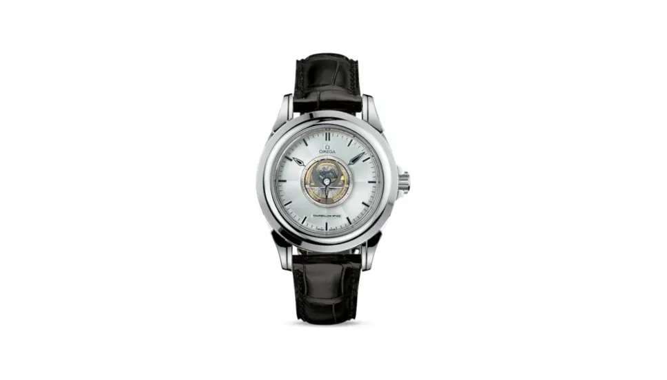 Omega De Ville Tourbillon White Gold / Silver