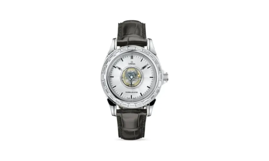 Omega De Ville Tourbillon White Gold / Baguette