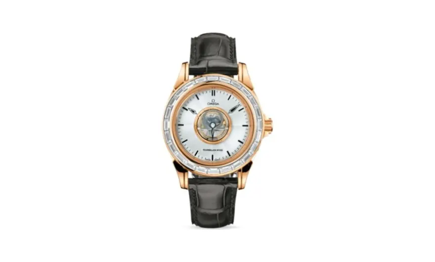 Omega De Ville Tourbillon Red Gold / Baguette