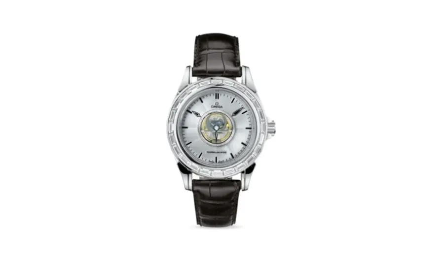 Omega De Ville Tourbillon Platinum / Baguette / Silver