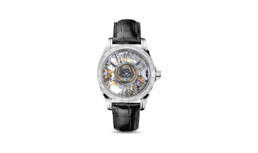 Omega De Ville Tourbillon Platinum / Baguette / Skeleton