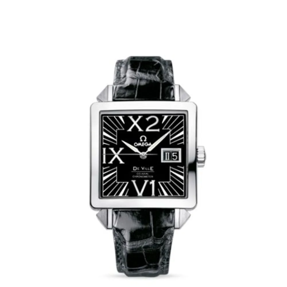 Omega De Ville X2 Co-Axial 35 Big Date Co-Axial Stainless Steel / Black