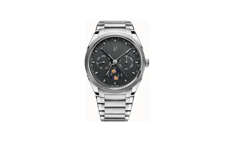 Parmigiani Fleurier Tonda PF Gregorian Annual Calendar Steel Platinum Warm Grey
