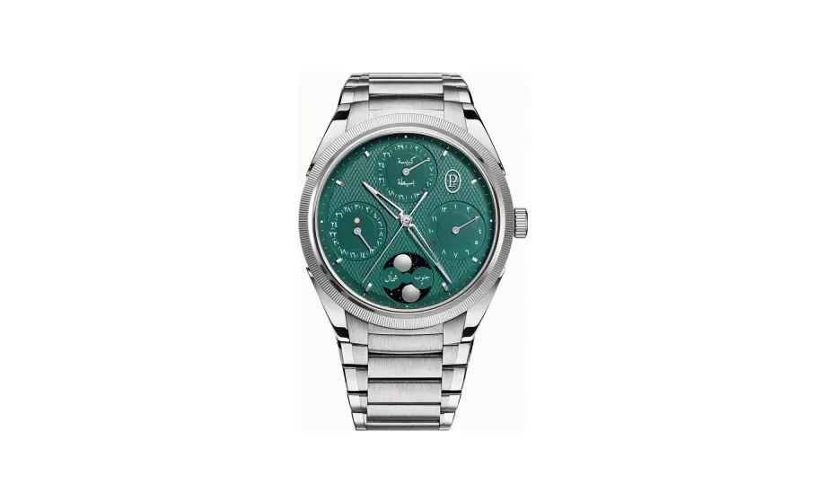 Parmigiani Fleurier Tonda PF Hijri Perpetual Calendar Steel Platinum Viridian Green