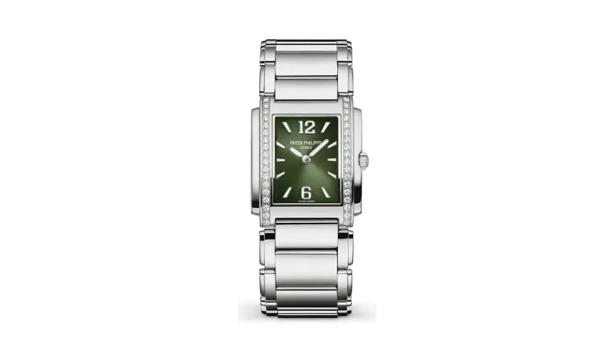 Patek Philippe Twenty~4, Steel, Olive green dial