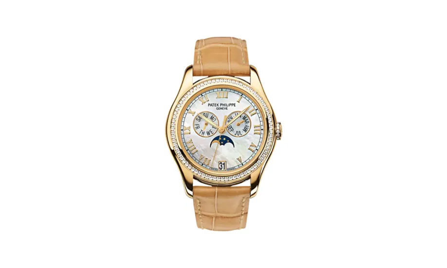 Patek Philippe Complications Annual Calendar 4936 Yellow Gold Diamond Mother of Pearl