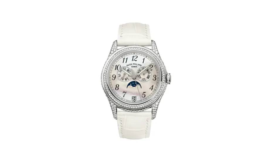 Patek Philippe Complications Annual Calendar 4937 White Gold Diamond White Mother of Pearl