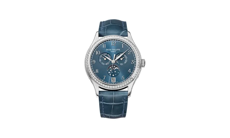 Patek Philippe Complications Annual Calendar 4947 White Gold / Blue