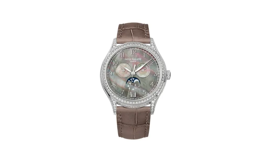 Patek Philippe Complications Annual Calendar 4948 White Gold Black Mother of Pearl