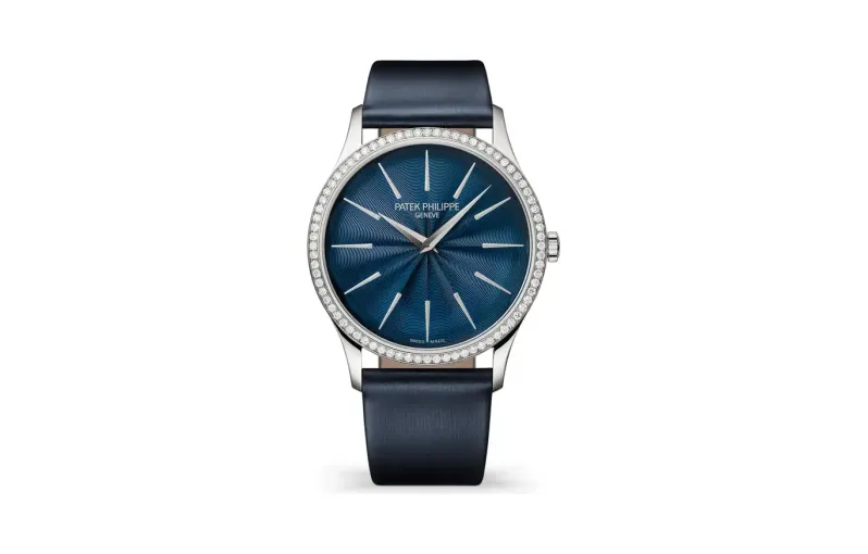 Patek Philippe Calatrava, White gold, Blue dial