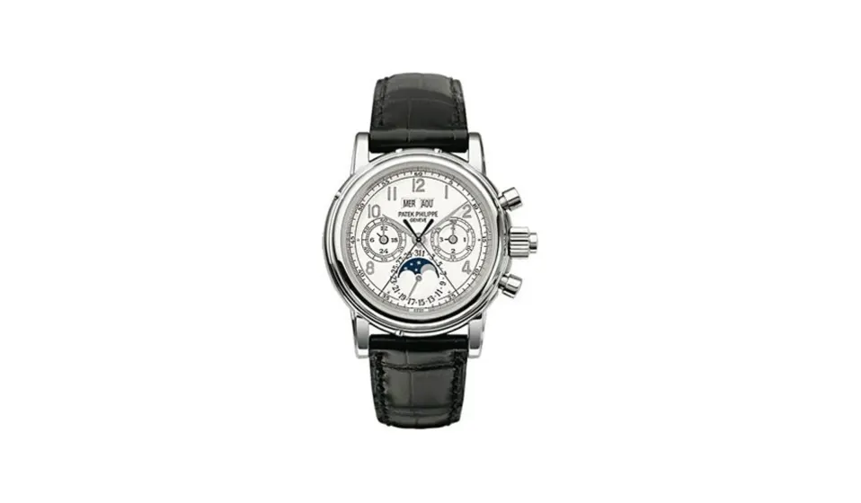Patek Philippe Grand Complications Perpetual Calendar Split Seconds Chronograph 5004 White Gold / White Arabic