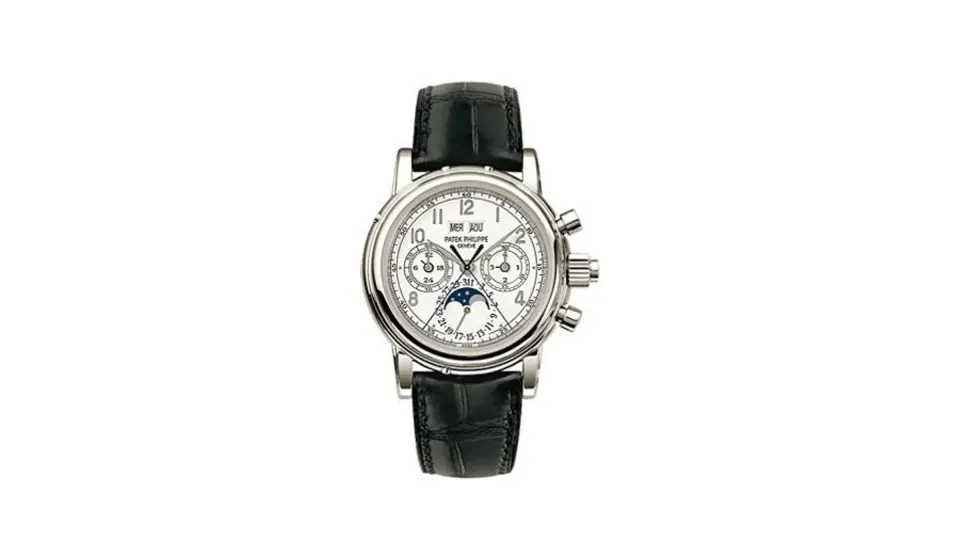 Patek Philippe Grand Complications Perpetual Calendar Split Seconds Chronograph 5004 Platinum / White Arabic