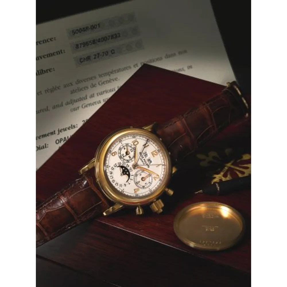 Patek Philippe Grand Complications Perpetual Calendar Split Seconds Chronograph 5004 Rose Gold / Silver Arabic