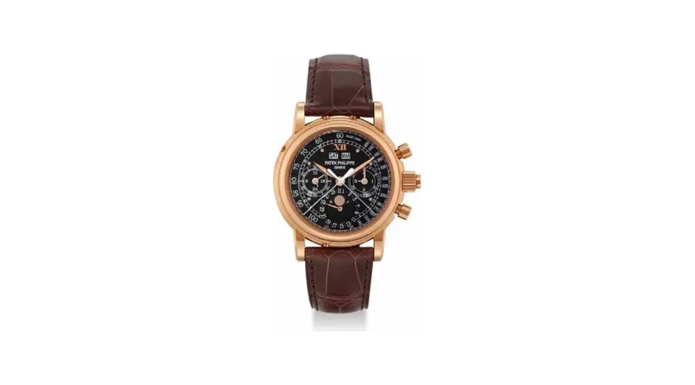 Patek Philippe Grand Complications Perpetual Calendar Split Seconds Chronograph 5004 Rose Gold / Black Roman
