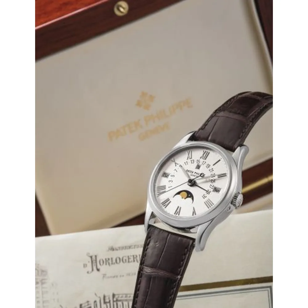 Patek Philippe Grand Complications Perpetual Calendar 5050 White Gold / Silver Roman