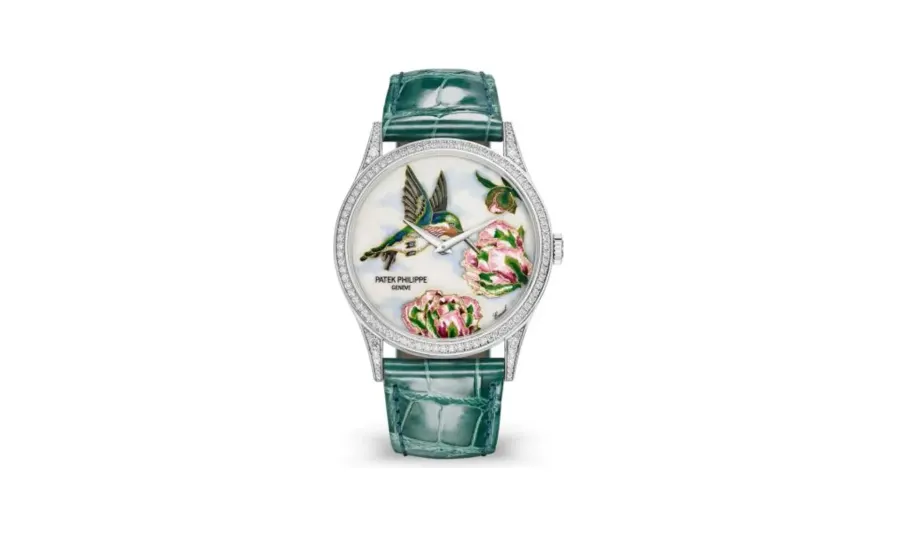 Patek Philippe Calatrava 5077 White Gold / Diamond / Hummingbirds