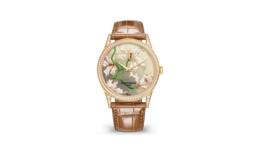 Patek Philippe Calatrava 5077 Rose Gold / Diamond / Orchids