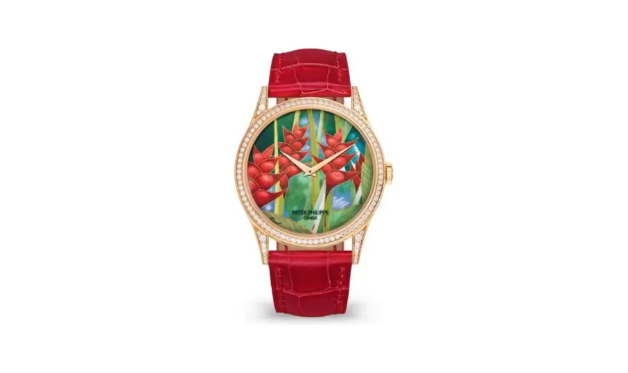 Patek Philippe Calatrava 5077R Tropical Plants / Heliconias