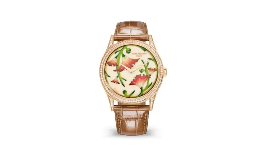 Patek Philippe Calatrava 5077 Rose Gold / Japanese Floral Motifs