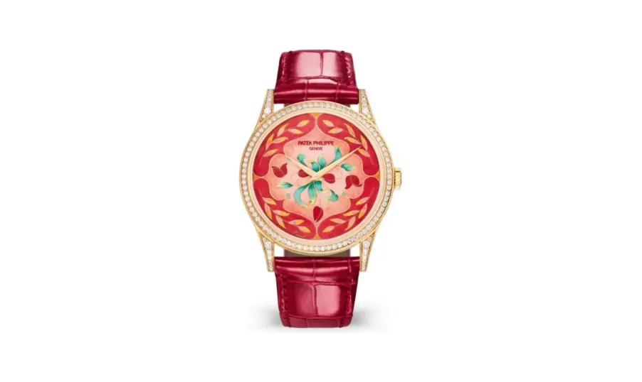 Patek Philippe Calatrava 5077 Rose Gold / Diamond / Floral Caprice