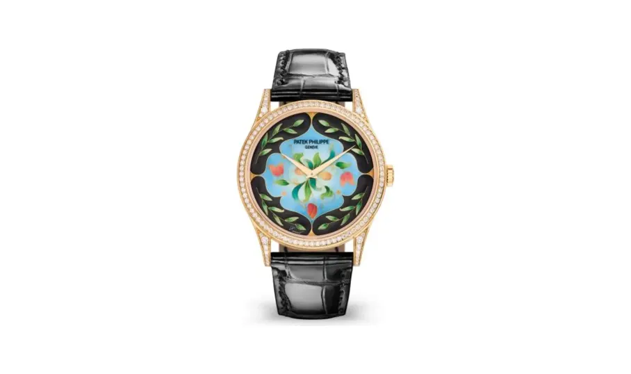 Patek Philippe Calatrava 5077 Rose Gold / Diamond / Floral Caprice