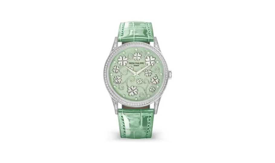Patek Philippe Calatrava 5077G Pictures in Relief / Four-Leaf Clover