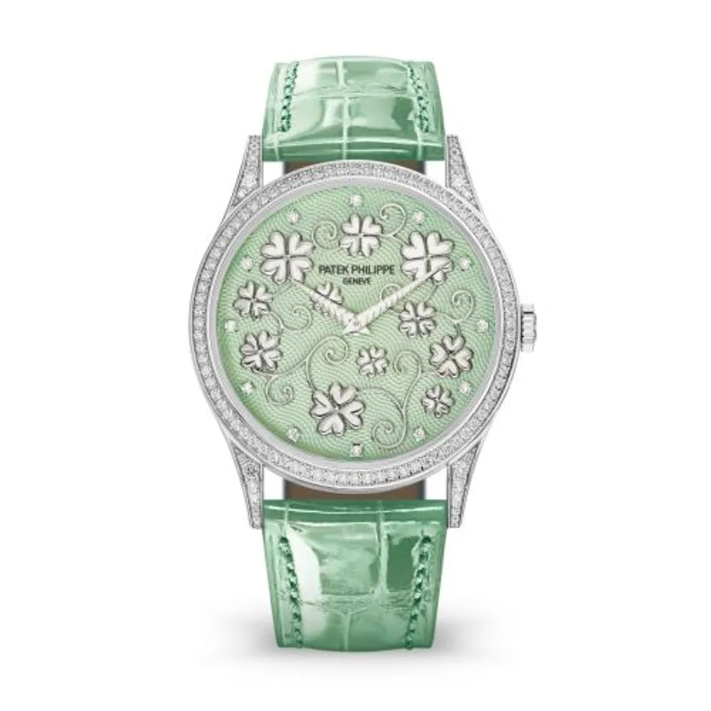 Patek Philippe Calatrava 5077G Pictures in Relief / Four-Leaf Clover