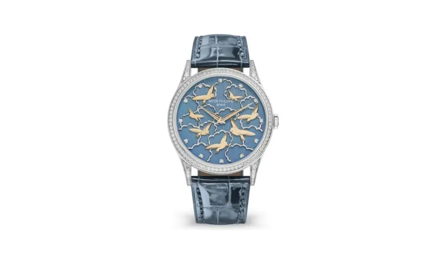 Patek Philippe Calatrava 5077G Pictures in Relief / Birds and Clouds