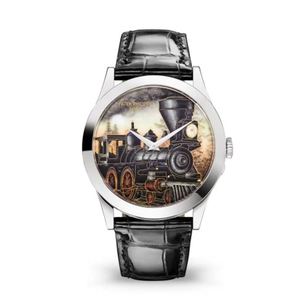 Patek Philippe Calatrava 5089 White Gold / Steam Locomotives