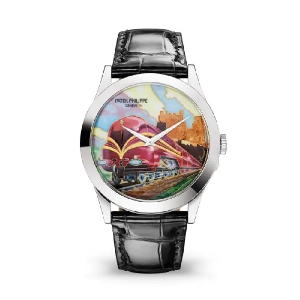 Patek Philippe Calatrava 5089 White Gold / Steam Locomotives