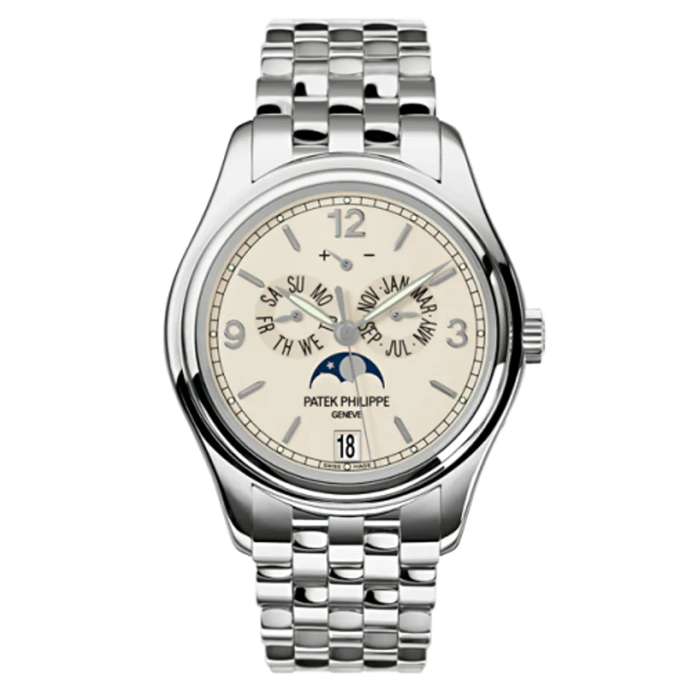 Patek Philippe Complications Annual Calendar 5146 White Gold / Cream / Bracelet