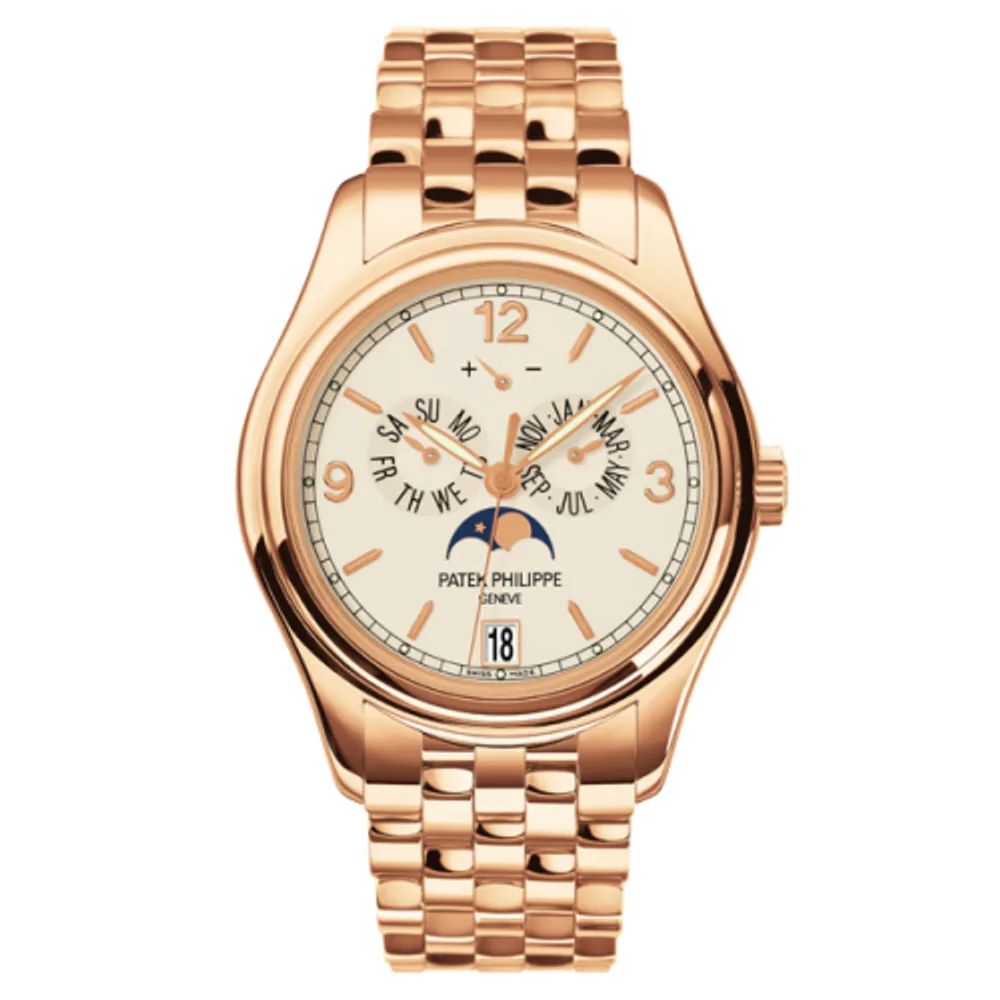 Patek Philippe Complications Annual Calendar 5146 Rose Gold / Cream / Bracelet
