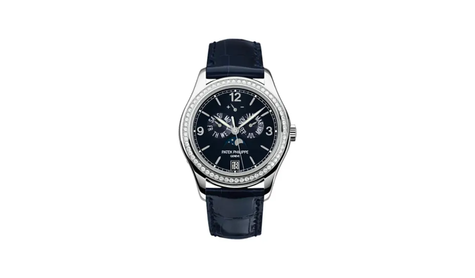 Patek Philippe Complications Annual Calendar 5147 White Gold / Navy Blue