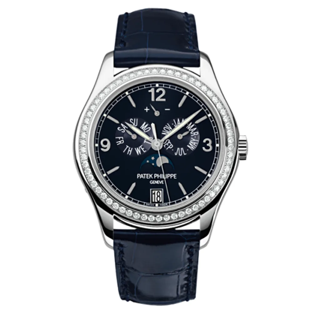Patek Philippe Complications Annual Calendar 5147 White Gold / Navy Blue