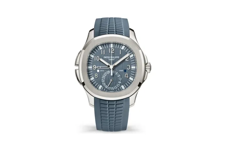 Patek Philippe Aquanaut, White gold, Blue-grey dial