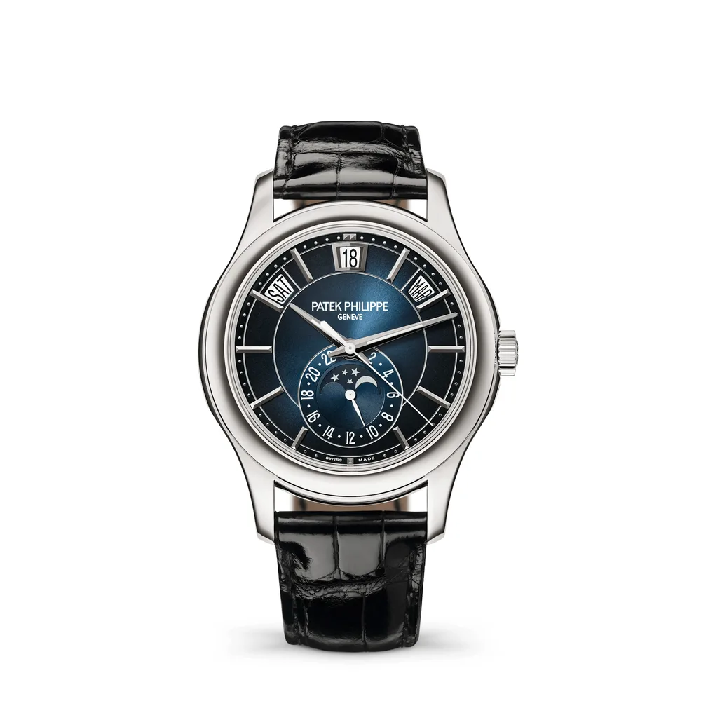Patek Philippe Complications, White gold, Blue dial