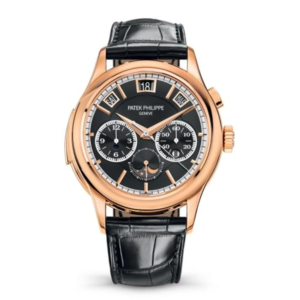 Patek Philippe Grand Complications Minute Repeater Perpetual Calendar Chronograph 5208 Rose Gold / Black