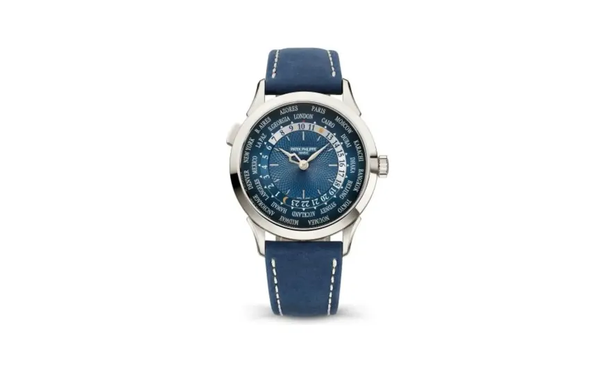 Patek Philippe Complications World Time 5230 Platinum / Blue