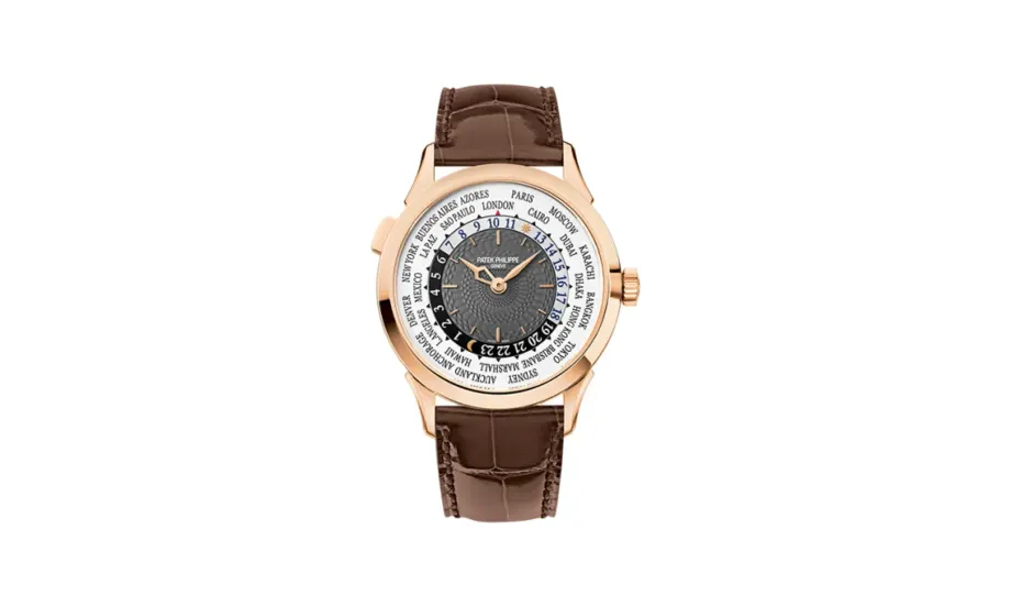 Patek Philippe Complications World Time 5230R Rose Gold / Grey / Hong Kong