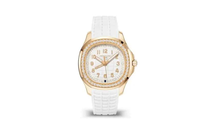 Patek Philippe Aquanaut Luce Travel Time Rose Gold / White