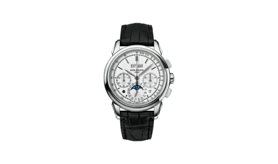 Patek Philippe Grand Complications Perpetual Calendar Chronograph 5270 White Gold / Tachymeter Double Chin